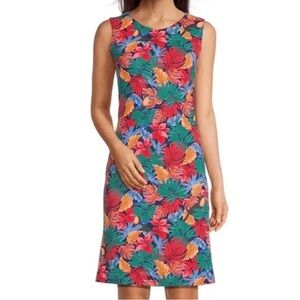 J. McLaughlin Palm‎ Pop Sophia Dress Sleeveless Large